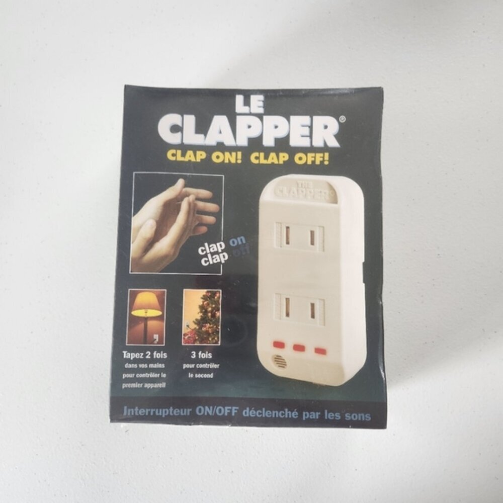 The Clapper New In Box Sound Activated On Off Switch Sealed Clap On Clap Off NWT